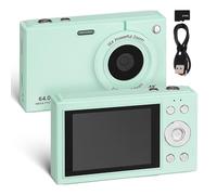 TEHAUX 64gb Fotocamera Digitale Compatta Punta e Con Memoria Interna Da Design Retrò Elegante e Connettività Wi-fi Per Trasferimento Facile Su Smartphone e Social Media Per Viaggiatori e