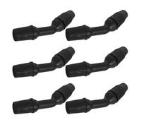 TEHAUX 6pezzi Ugelli Spruzzatori per Giardino Nero in Plastico Forma Conica, Facili da Trasportare, Minimizzano la Deriva delle Gocce, per Uso Frequente in Giardinaggio