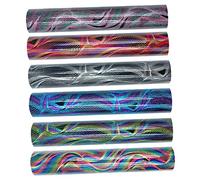 TEHAUX 6pezzi Vinile Termoadesivo Glitterato Accessorio Fai da Te per Decorazioni di Vestiti Tazze e Artigianato Vinile Cangiante e Permanente Olografico per Progetti Creativi