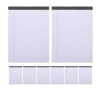 TEHAUX 8 Pezzi Legal Notepads College Ruled Portable Memo Pads With Each Tearable Paper For Professional Work Organization