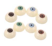 TEHAUX 8 Pezzi Occhi per Acrilico Semicircolari Realistici per Decorazioni Halloween Occhi Artificiali per Creazioni di Pupazzi Animali Impagliati e Progetti Artigianali