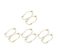 TEHAUX 8 Pezzi Rack Harvard Parti Arpa Base Della Sella Della Arpa Hardware Delle Parti Della Accessori Per Lampade Ferro Da Stiro D'oro