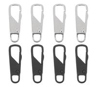 TEHAUX 8pcs Cerniera Tirare Cerniera Testa Maniglia Cerniera Fix Giacca Cappotto Cerniera Kit di Riparazione Giacca Cerniera Maniglia Cerniera Anello Tiri Zip Estrattore Tag Borsa Holder Cerniera