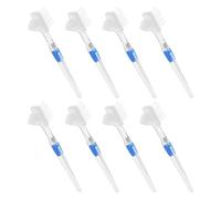 TEHAUX 8pezzi Spazzolino Morbido per Protesi Dentarie Mobili Spazzolino Doppia Faccia per Pulizia degli Apparecchi di Contenzione Setole Ultra Morbide per Pulizia Professionale