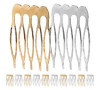 TEHAUX Accessori per Chioma Eleganti e Resistenti 12 Pezzi in Ferro Pettini Laterali e Acconciature Stabili per Chioma Donna per Creazioni Fai-da-te