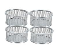 TEHAUX Accessori Per Ufficio 4 Pezzi Cesto in Rete Per Graffette Organizzatori Da Scrivania Per Graffette Puntine Da Disegno Viti Chiodi Supporto Portaoggetti Robusto E Facile Da Usare