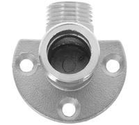 TEHAUX Adattatore Connettore 25mm/20mm per Rubinetto Doccia in Rame Argento Resistente e Durevole per Valvola Termostatica e Miscelatore da