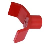 TEHAUX Adattatore per Sollevatore a Bottiglia Sella Assale 5x4,4 Rosso | Piastra Base in Ferro, Superficie Antiscivolo, Montaggio Rapido, Supporto Stabile per Riparazione Veicoli e Macchinari