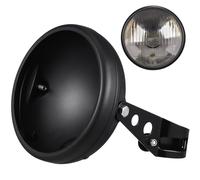 TEHAUX Alloggiamento Faro Moto PC Nero Staffe di Montaggio