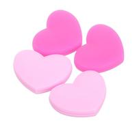 TEHAUX Ammortizzatore 4 Pezzi in Silicone per Racchetta da Tennis a Forma di Cuore Assorbimento delle Vibrazioni e Facile Installazione per Giocatori di Tennis