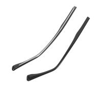 TEHAUX Aste di Ricambio in Metallo Cristallo Nero Antiscivolo per Sostituzione Bracci da Sole e Accessori Compatibili per Riparazione Montature