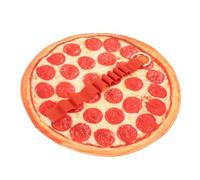 TEHAUX Astuccio per Matite Arrotolabile Forma di Pizza in Tela Portapenne di Grande Capacità Custodia Penna Organizzatore per Scuola e Ufficio