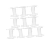 TEHAUX Bobine di Filo Vuote in Plastica da 10 Pezzi, Bobine di Filo Vuote Bobine di Filo Piccolo Bobine di Corde di Filo per Macchine da Cucire da Ricamo Creazione di Progetti con
