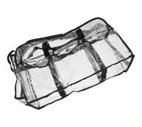 TEHAUX Borsa Cosmetica da Viaggio Grande in Pvc Nero Tracolla, Capiente e Pratica per Organizzare Prodotti di Bellezza Durante le Vacanze