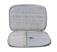 TEHAUX Borsa Porta Orologi Oxford Grigia Organizer Compatto da Viaggio Protezione Antigraffio e Custodia per Cinturini Borsa Protettiva Multiuso per Orologi e Braccialetti