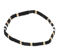TEHAUX Braccialetto Decorativo in Pietra Nero Design Chic, Bracciale per Amici Maschi Adatto a Welfare Aziendale e Business, Charm per Bracciali Personalizzati