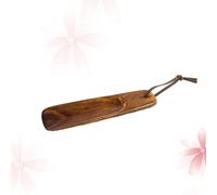 TEHAUX Calzascarpe in Legno Marrone Manico, Leggero e Cinturino per Appendere, per Donne e Anziani, Riduce la Flessione e Allevia Mal di Schiena