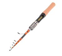 TEHAUX Canna Telescopica Impugnatura Pesca Tascabile Dritta
