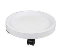 TEHAUX Carrello Portavaso Pesante con Ruote Sottovaso Mobile Bianco Supporto Pratico per Piante Facile da Spostare e Mantenere Pulito