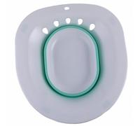 TEHAUX Catino per Water Bidet Pieghevole in Pp e Tpr per Donne Adulte e Incinte, Design Salvaspazio Bianco per Pulizia Quotidiana e Prevenzione Svenimenti