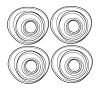 TEHAUX Cinghia in Gomma Per Registratori a Cassette Kit Da 50 Pezzi Per Riparazione e Manutenzione Compatibile Lettori a Cassette Durevole e Portatile Per Viaggi e Uso Quotidiano