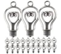 TEHAUX Ciondoli A Forma Di Lampadina Antica 31x17 Mm in Lega Per La Creazione Di Gioielli Per Collane E Bracciali