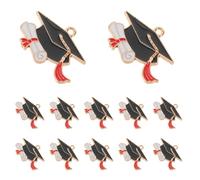 TEHAUX Ciondoli in Metallo per Gioielli 30 Pezzi Cappello da Laurea Stile Berretto Dottorato per Bomboniere Festa di Laurea 2026