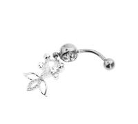 TEHAUX Ciondolo a Forma di Pesce D'oro in Inossidabile per Piercing e, Decorazione e Confortevole per L'