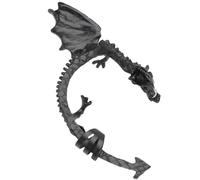 TEHAUX Clip Auricolari Luminosi Punk a Forma di Drago, Orecchini a Clip senza Piercing da Donna per Feste e Discoteca, Accessorio Decorativo Elegante e Originale