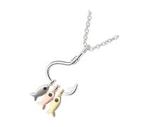 TEHAUX Collana Ciondolo Elegante per Donna in Rame Design Semplice e Aspetto Bello, Decorazione Semplice del Collo per Welfare del Personale