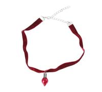 TEHAUX Collana Gotica a Tema Sangue Bottiglia in Velluto Nero Accessorio per Collo da Halloween e Natale Catena Decorativa per Feste Balli e Occasioni Speciali per Donne e Ragazze