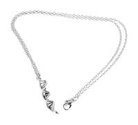 TEHAUX Collana in Metallo Doppia del Dna 3D Set da 2 Pezzi Ciondolo a Simboli Chimici e Molecole Gioielli Scientifici per Donne e Uomini Accessorio Resistente e Adatto a Occasioni