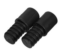 TEHAUX Connettore per Manico Scopa 2 Pezzi Cappuccio Terminale in Plastica per Manico Scopa e Paletta Impugnatura di Ricambio Filettatura 22Mm per Pulizie Domestiche Facile da