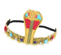 TEHAUX Copricapo Egiziano da Donna Fascia Tessuto e Testa di Serpente per Halloween Accessorio per Costume Festa in Maschera e Decorazione Chioma Cosplay