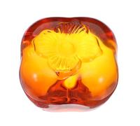 TEHAUX Crystal Persimmon Paperweight Pesante in Vetro per Calligrafia Cinese Decorazione da Tavolo Resistente per Cucito e Taglio Tessuti Ornamento Miniatura per Amanti dei Libri e