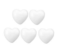 TEHAUX Cuori in Schiuma a Forma di Cuore 5 Pezzi da 8,5 Cm per Decorazioni Fai da Te, Possono Essere Tagliati e Dipinti, per Natale e Shower