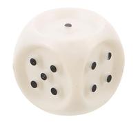 TEHAUX Dadi da Gioco in Braille Accessibili per Ipovedenti e Non Vedenti, Dadi Tattili in Plastica Bianca, Intrattenimento Portatile per Giochi Educativi a Casa