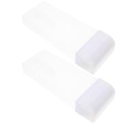 TEHAUX Design Semplice e Leggero in Abs Bianco Set 2 Bottiglie e Affidabili per Cera Depilatoria Colore Casuale per Viaggi e Domestico