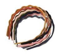 TEHAUX Fasce per Chioma Ondulate per Proteggere i Chioma 12 Pezzi Colore Casuale in Plastica Antiscivolo con Dentini Accessori Moda per Ragazze e Donne nella Vita Quotidiana