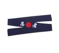 TEHAUX Fascia la Testa dello Chef in Cotone Blu Stile Giapponese Stampa Simbolica Elegante, Comoda da Indossare per Tenere i Chioma e Sudore Lontano dagli Occhi