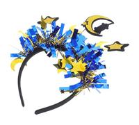 TEHAUX Fascia per Chioma Accessorio Versatile e Comodo Decorazioni Luna e Stelle Glitterato e Feltro per Feste di Ramadan e Celebrazioni Eid Mubarak
