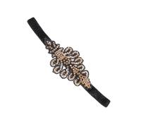 TEHAUX Fascia per Chioma Vintage Anni 20 Strass Copricapo Flapper Retrò per Feste e Spettacoli Accessorio Delicato Stile Anni Venti per Donna