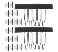 TEHAUX Fermagli per Chioma Clip Robuste e Semplici in Acciaio con 5 Denti 20 Pezzi la Creazione e Mantenimento di Extension Eleganti per Fissare Parrucche