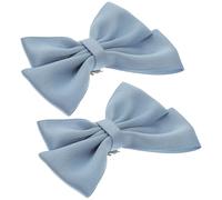 TEHAUX Fermagli per Scarpe Fiocco Blu Set 2 Pezzi Clip Rimovibili per Tacchi Alti e Scarpe Basse Accessori Decorativi e Ballo Adatti a Tutte le Stagioni