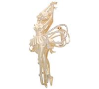TEHAUX Fermaglio per Chioma da Donna Clip ad Artiglio Design Ballerina Dorato Accessorio Elegante per Acconciature Raccolte Copricapo Versatile per Feste e San