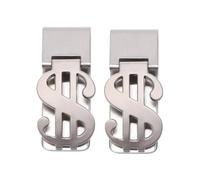 TEHAUX Fermasoldi in Acciaio Resistente 2 Pezzi Clip Portafoglio in Metallo Compatto e Leggero Antismarrimento per Banconote e Piccoli Oggetti