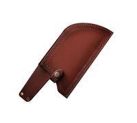 TEHAUX Fodero Resistente Coltello Portatile Marrone Pelle per Artificiale | Custodia Protettiva Sottile, Antiusura e Antistrappo, Pratica per Lama da Cucina e Trasporto Quotidiano