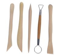 TEHAUX Kit 5 Pezzi Strumenti per Modellare Das Plastica in Plastico Impugnatura Ergonomica Facile da Usare per Taglio e Levigatura Argilla