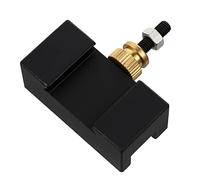 TEHAUX Kit Supporto Porta Utensili Cambio Rapido Per Mini Tornio Alluminio Lega Resistente Altezza Alta Precisione Per Tornitura Taglio e Fresatura Nero