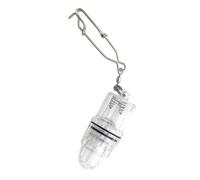 TEHAUX Lampada LED Ricaricabile per Pesca Subacquea con Luce Lure Bianco in Plastica a Basso Consumo con Catena per Acque Profonde